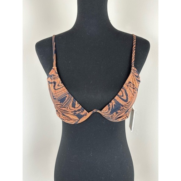 NWT Good American showoff curve top -chai swirl size 2 (M) - Picture 1 of 6